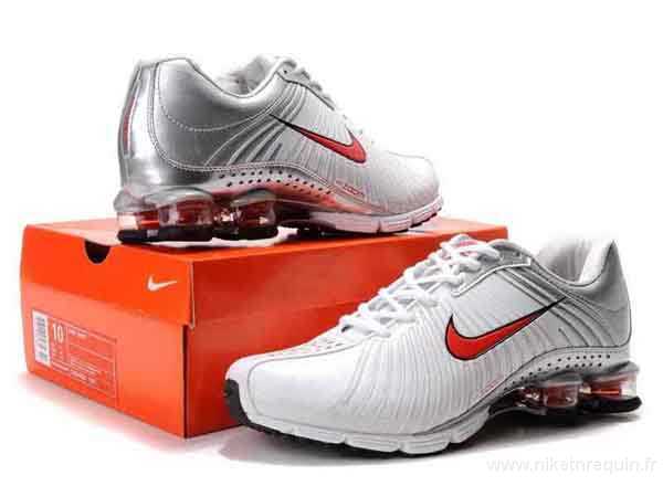 Nike Shox R4 625 chaussures blanc gris (3)